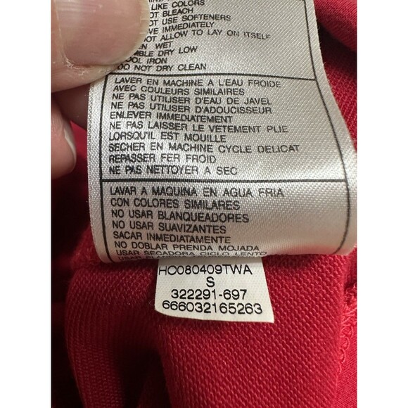 Vtg Nike Women's S Full Zip Knit Jacket Red LIVESTRONG Nike+ Reflective Accents - Picture 6 of 8